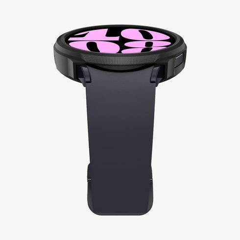 ACS06394 - Galaxy Watch 6 Classic (47mm) Case Liquid Air in matte black showing the front